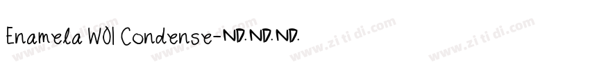 Enamela W01 Condense字体转换